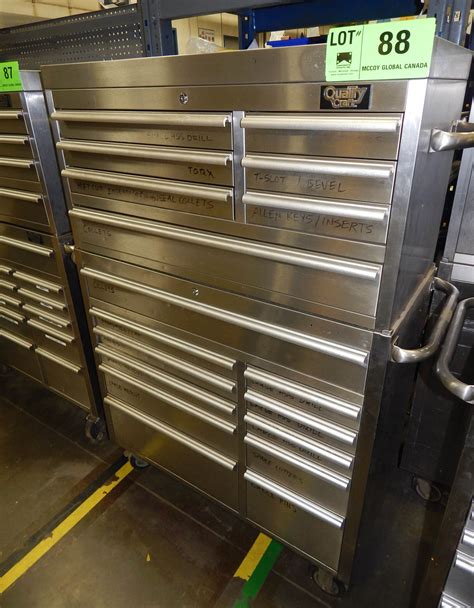 master craft stainless steel roller tool box ns465|masterforce tools for sale.